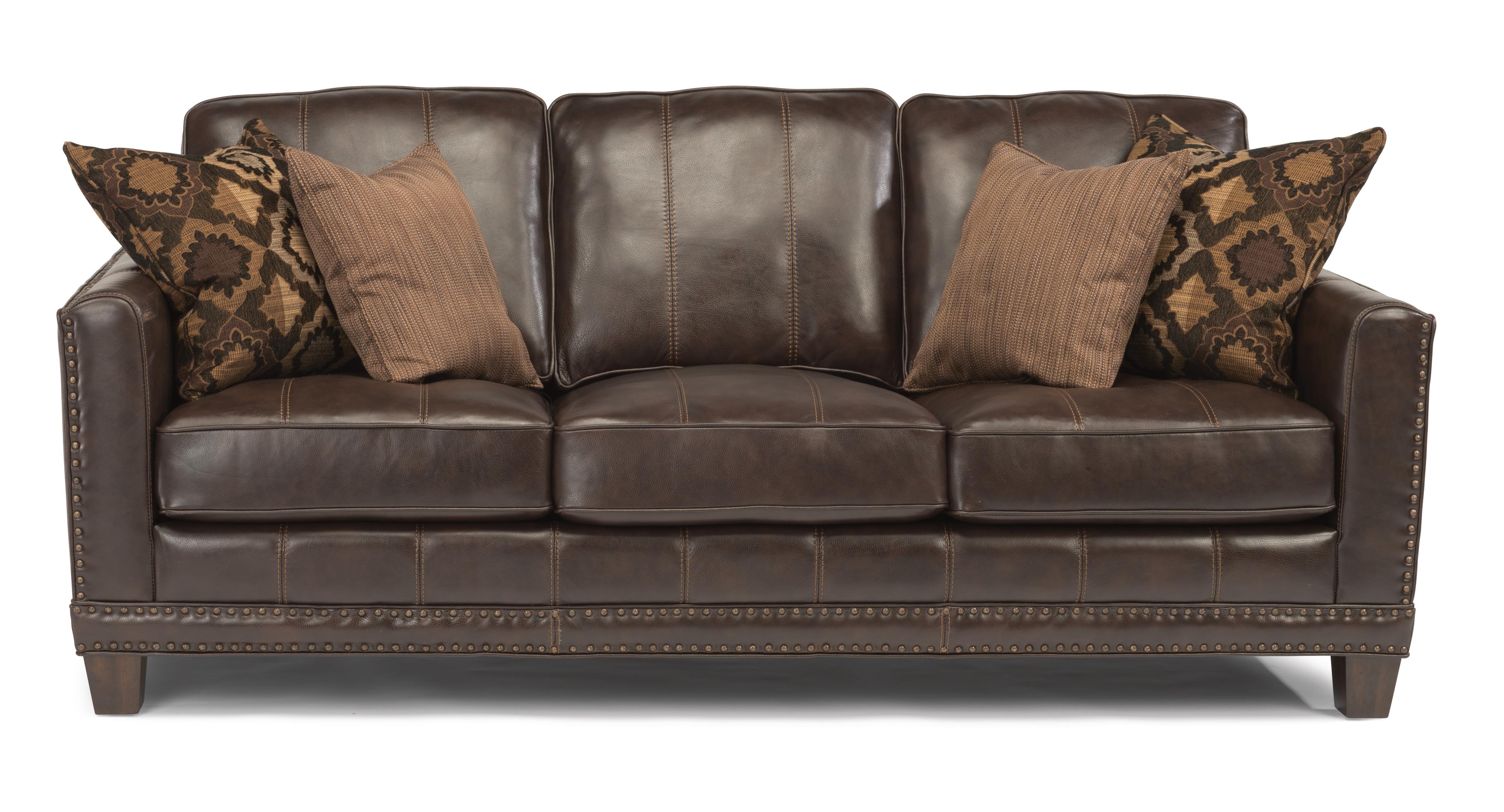 Flexsteel Latitudes Port Royal Transitional Sofa with Nailhead Border